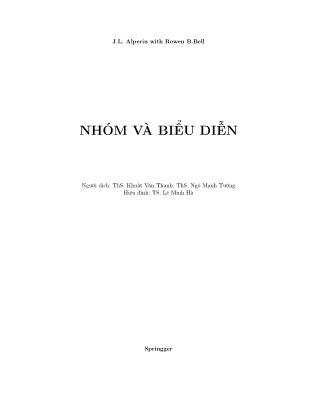 Giáo trình Nhóm và biểu diễn