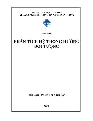 Giáo trình Phân tích hệ thống hướng đối tượng