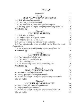 Giáo trình Pháp luật và các vấn đề xã hội (Phần 1)