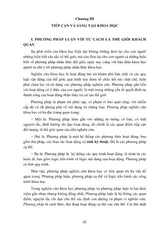 Giáo trình Phương pháp luận nghiên cứu khoa học (Phần 2)