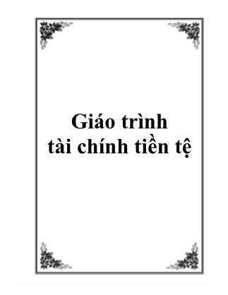 Giáo trình Tài chính tiền tệ (Bản đẹp)