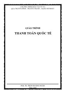 Giáo trình Thanh toán quốc tế (Phần 1)