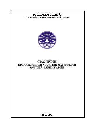 Giáo trình Thực hành máy, điện