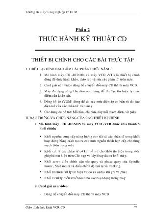 Giáo trình Thực hành VCR-CD (Phần 2)