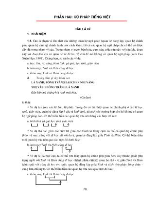 Giáo trình Tiếng Việt II (Phần 2)