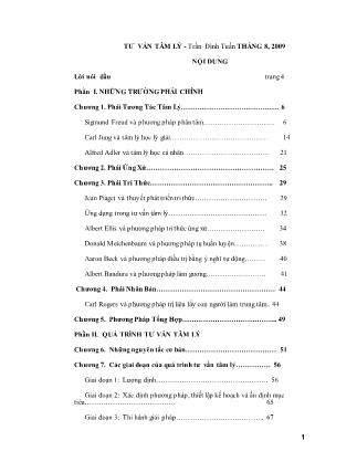 Giáo trình Tư vấn tâm lý