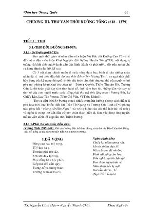 Giáo trình Văn học Trung Quốc (Phần 2)
