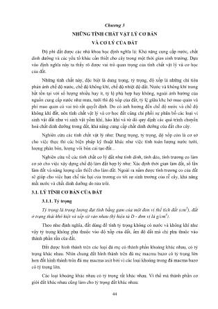 Giáo trình Vật lý đất (Phần 2)