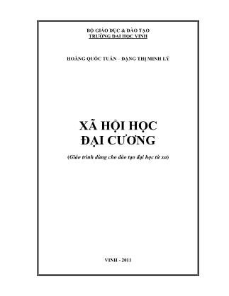 Giáo trình Xã hội học đại cương (Phần 1)