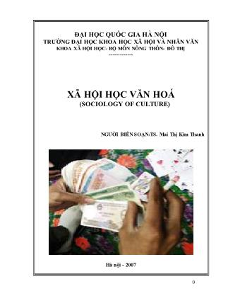 Giáo trình Xã hội học văn hoá