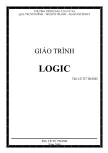 Giáo trìnhLogic - Lê Tử Thành