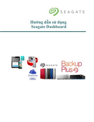 Hướng dẫn sử dụng Seagate Dashboard