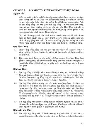 Hướng dẫn thực hành tốt sản xuất thuốc (Phần 2)