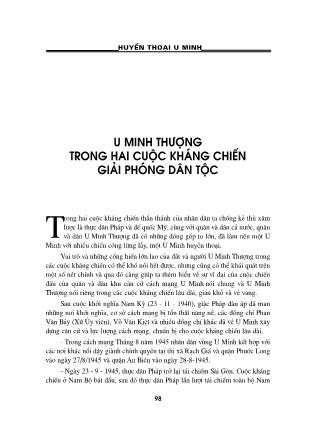 Huyền Thoại U Minh (Phần 2)