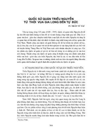 Kỷ yếu Hội thảo khoa học Chúa Nguyễn và vương triều Nguyễn trong lịch sử Việt Nam từ thế kỷ XVI đến thế kỷ XIX (Phần 2)