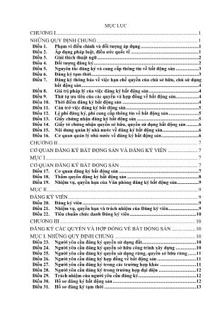 Luật đăng ký bất động sản