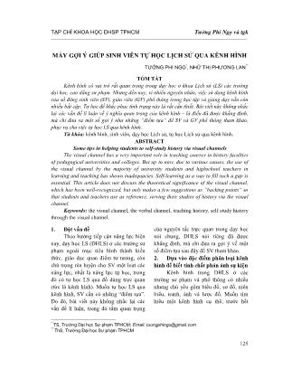 Mấy gợi ý giúp sinh viên tự học lịch sử qua kênh hình