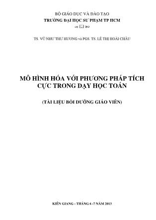 Mô hình hóa với phương pháp tích cực trong dạy học toán