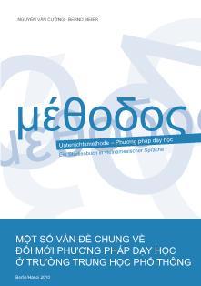 Một số vấn đề chung về đổi mới phương pháp dạy học ở trường trung học phổ thông (Phần 1)