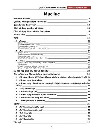 Ngữ pháp luyện thi TOEFL (Bản mới nhất)