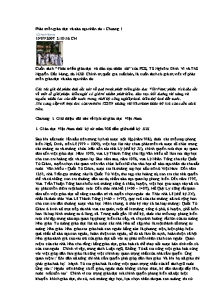 Phát triển giáo dục và đào tạo nhân tài