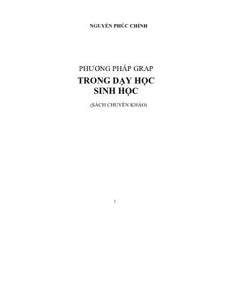 Phương pháp Grap trong dạy học sinh học (Phần 1)
