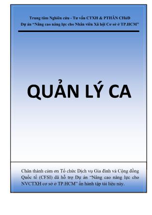 Quản lý ca (Mới)
