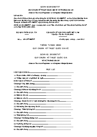 Quy chuẩn kỹ thuật quốc gia về hệ thống lầu lái