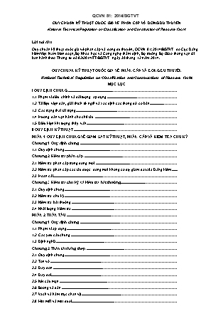 Quy chuẩn kỹ thuật quốc gia về phân cấp và đóng du thuyền