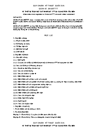 Quy chuẩn kỹ thuật quốc gia về thiết bị trạm mặt đất Inmarsat F77 sử dụng trên tàu biển