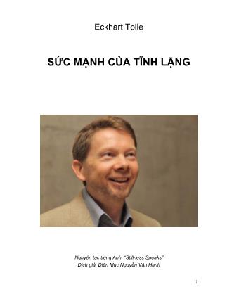 Sức mạnh của tĩnh lặng