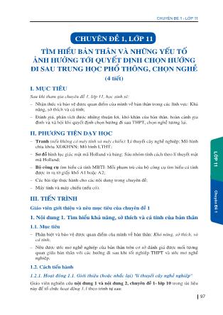 Tài liệu Bổ sung sách giáo viên giáo dục hướng nghiệp Lớp 10, 11 và 12 (Phần 2)