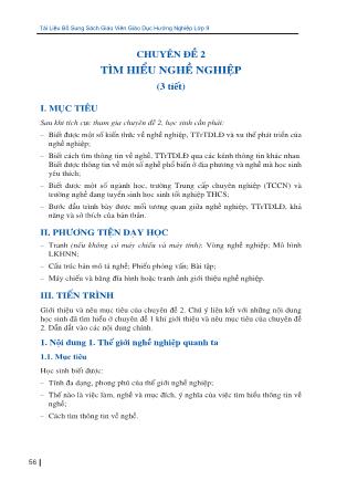 Tài liệu Bổ sung sách giáo viên giáo dục hướng nghiệp Lớp 9 (Phần 2)