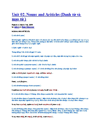 Tài liệu tổng hợp ngữ pháp tiếng Anh (Mới)