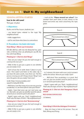 Thiết kế bài giảng Tiếng Anh 6 (Tập 2)