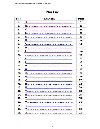 Thuật ngữ kỹ thuật đăng kiểm và đóng tàu Anh - Việt (Mới nhất)