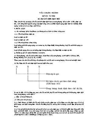 Tiêu chuẩn ngành Ắc qui chì - Điện dịch keo