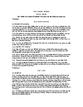 Tiêu chuẩn ngành Quy trình thi công và nghiệm thu dầm cầu bê tông dự ứng lực