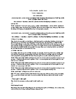 Tiêu chuẩn quốc gia Chai chứa khí – Chai chứa CO2 bằng thép không hàn dùng cho thiết bị chữa cháy cố định trên tàu thủy