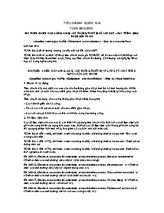 Tiêu chuẩn Quốc gia: Khí thiên nhiên hóa lỏng (LNG) - Hệ thống thiết bị và lắp đặt - Quy trình giao nhận sản phẩm