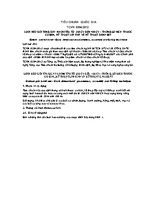 Tiêu chuẩn quốc gia: Lưới kéo đôi tầng đáy nhóm tàu từ 250 CV đến 400 CV - Thông số kích thước cơ bản, kỹ thuật lắp ráp và kỹ thuật đánh bắt