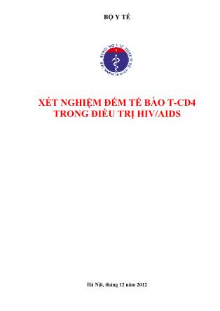 Xét nghiệm đếm tế bào T-CD4 trong điều trị HIV/AIDS