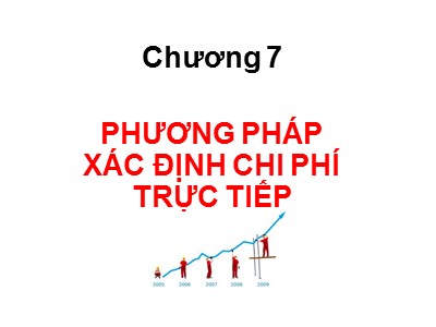 Bài giảng Kế toán quản trị - Chương 7: Phương pháp xác định chi phí trực tiếp