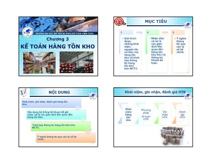 Bài giảng Kế toán tài chính - Chương 3: Kế toán hàng tồn kho - Hồ Thị Bích