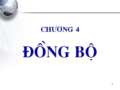 Bài giảng Kỹ thuật chuyển mạch - Chương 4: Đồng bộ