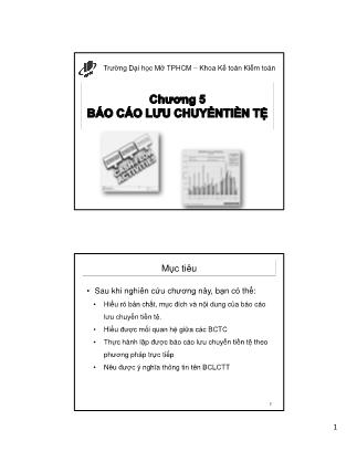 Bài giảng môn Nguyên lý kế toán - Chương 5: Báo cáo lưu chuyển tiền tệ