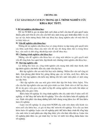 Bài giảng Phương pháp nghiên cứu khoa học thể dục thể thao (Phần 2)