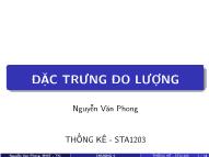 Bài giảng Thống kê kinh doanh - Chương 4: Đặc trưng đo lượng - Nguyễn Văn Phong