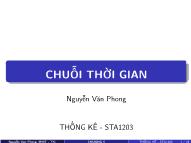 Bài giảng Thống kê kinh doanh - Chương 5: Chuỗi thời gian - Nguyễn Văn Phong