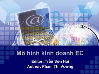 Bài giảng Thương mại điện tử - Chương 2: Mô hình kinh doanh EC - Trần Sơn Hải